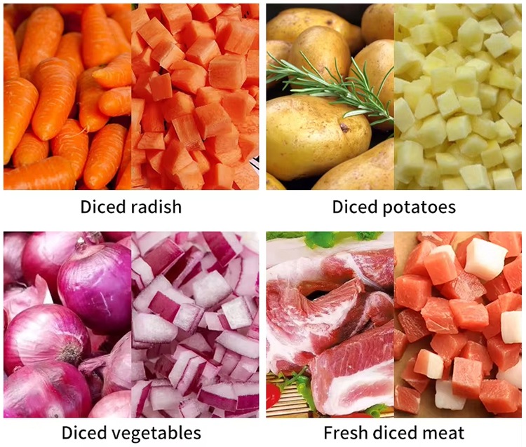 Beef Meat Cube Cutter Machine