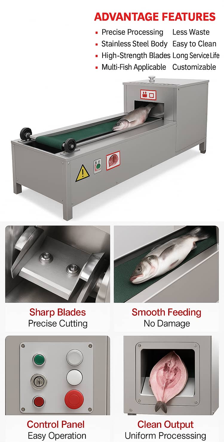 Fish Processing Splitting Machine
