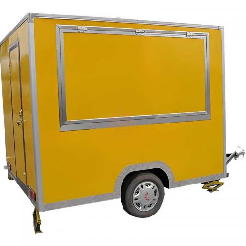7 Ft Concession Food Trailer Coffee Pizza Restaurant Hot Dog Ice Pizza Cart Chips Mobile Kitchen Food Van