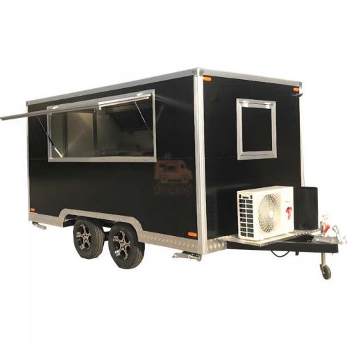 9 Ft Concession Food Trailer USA Hot Dog Commercial Kitchen Restaurant Equipment Mobile Food Carts