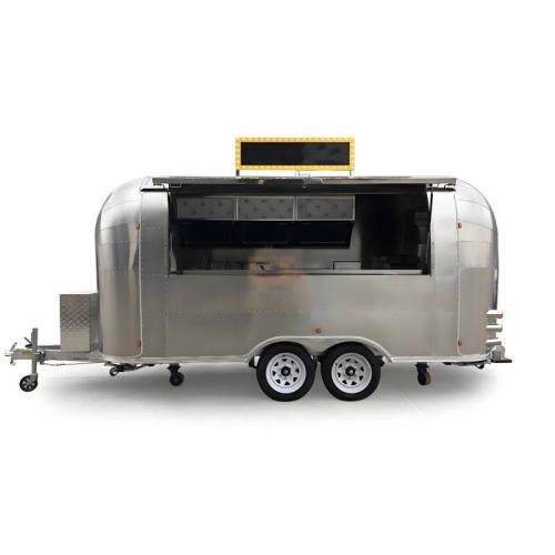 Airstream Food Truck Custom Catering Mobile Kitchen Fast Food Trailer With Full Kitchen