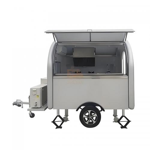 Barbecue Food Trailer Color Can Be Customized Round Coffee Food Trailers For Sale
