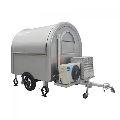 Bbq Concession Trailer Kitchenware Customized Street Mini Mobile Fully Equipped Small Round Mobile Food Trailers