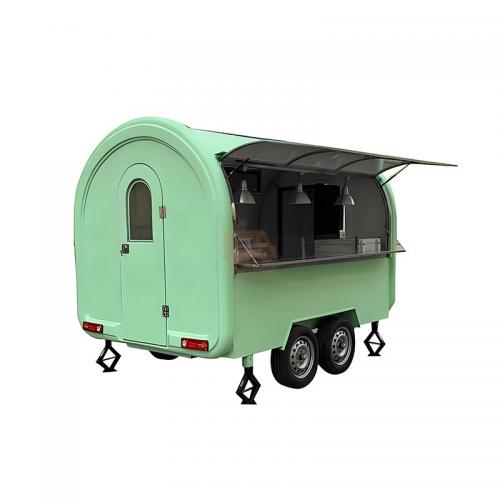 Bike Ice Cream Cart LOGO Customized Customizable Mobile Catering Trailers BBQ Fast Food Trailers