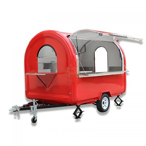 Catering Trailer Kitchenware Customized Customized Hamburger Mobile Food Cart Caravan Food Trailer For Mobile Business