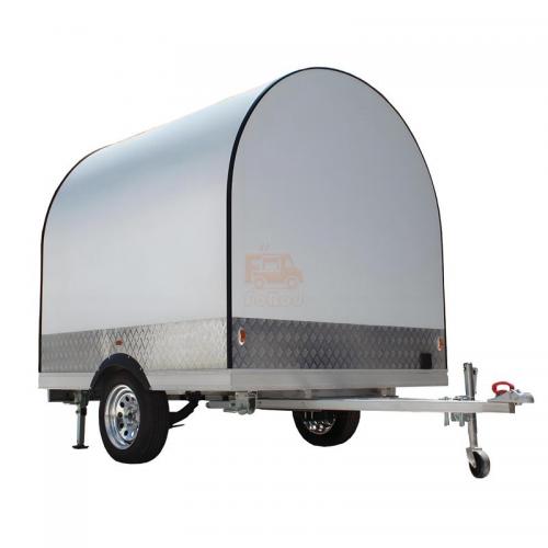 Cheap Food Trailers For Sale Hot Sale Hot Dog Round Cart Stainless Steel Food Trailer Used In USA