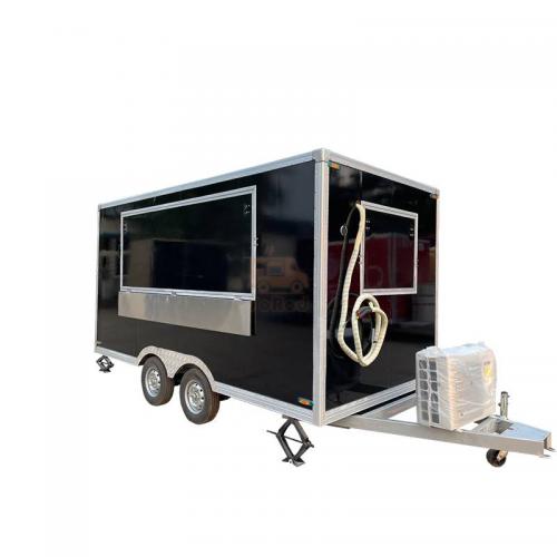 Custom Food Trailers 5M Multiple Scenarios Pizza Square Food Trailers For Sale
