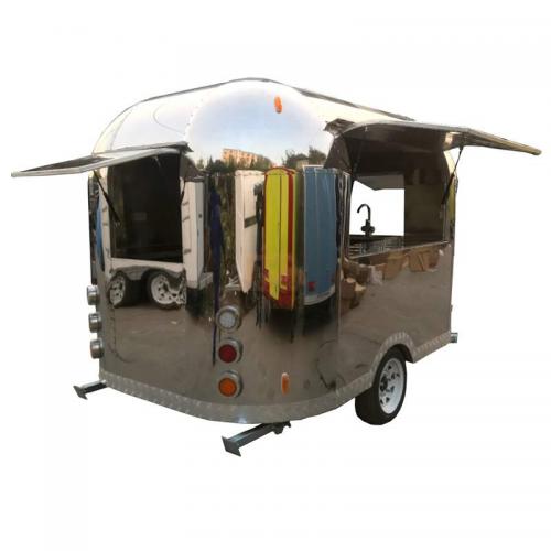 Customized Round Food Trailer Custom Concession Trailer Modern Mobile Kitchens Caravan Trailer