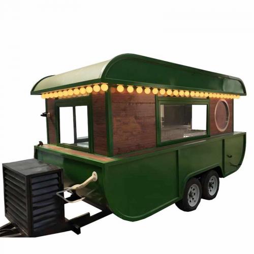 Fast Food Caravan Hotdog Mobile Ice Cream Food Trailer Street Fast Food Cart with CE