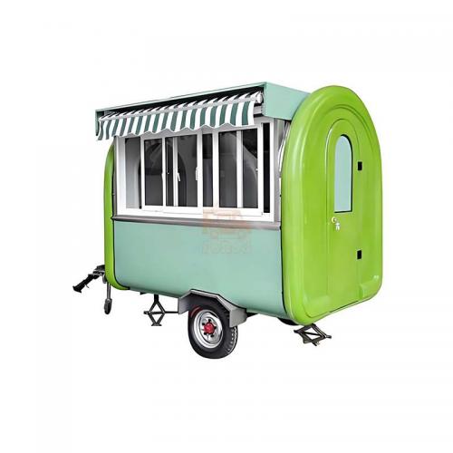 Food Truck Horse Trailer CE Certificate 2025 Most Popular Mobile Food Kiosk Catering Trailer