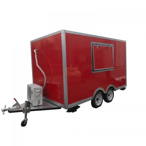 Lunch Trailer Customized Production Square Food Trailers With Kitchen Equipment For Sale