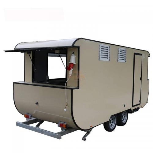 Mobile Retail Trailer Catering Coffee Shop Food Trailer Galvanized Carts
