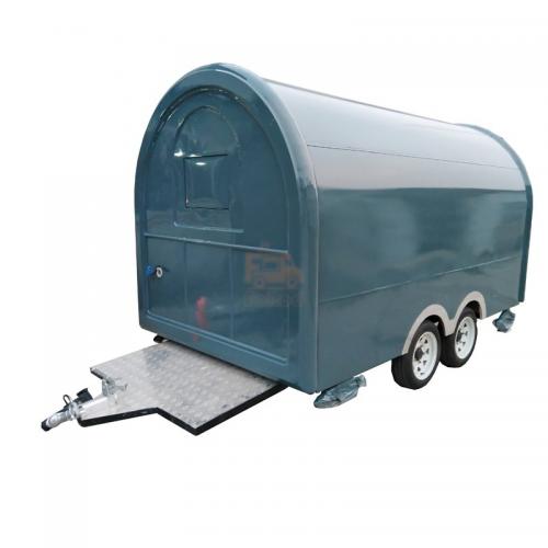 Round Top Food Trailer Color Customized Mini Round Roof Cart Mobile Food Trailer Cart to Sell Drinks