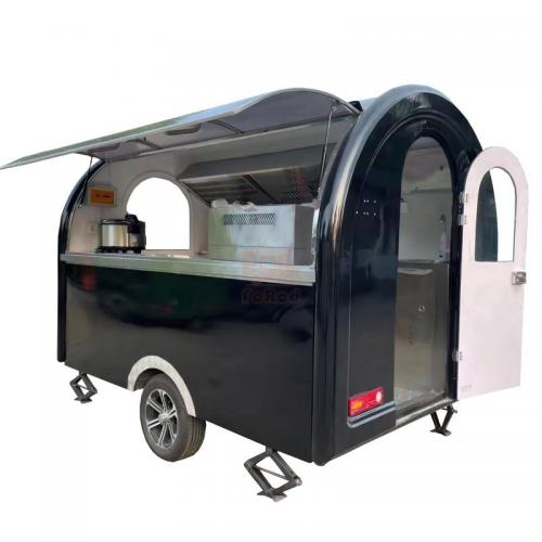 Rounder Food Cart Color Customized Stainless Steel High Quality Explosive Movable Food Trailer