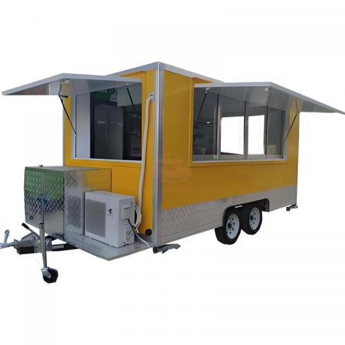 Square Feet In 53 Food Trailer Wholesale Street Mobile Fast Hot Dog Concession Trailers Pizza Coffee Food Trailer