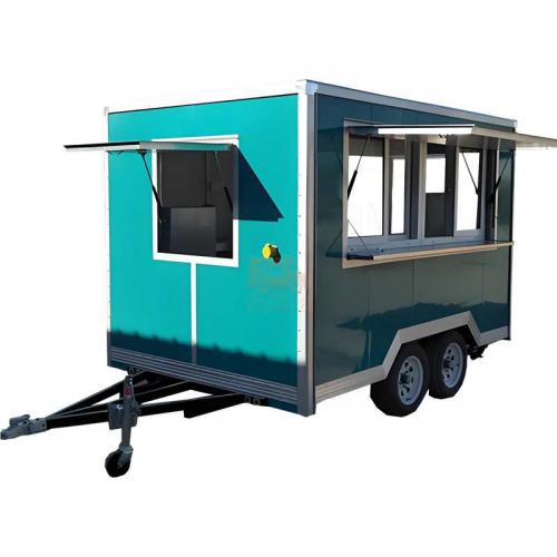 Trailer Food Trucks Customized Mobile Kitchen Fully Equipped Hot Selling Pizza Coffee Food Carts